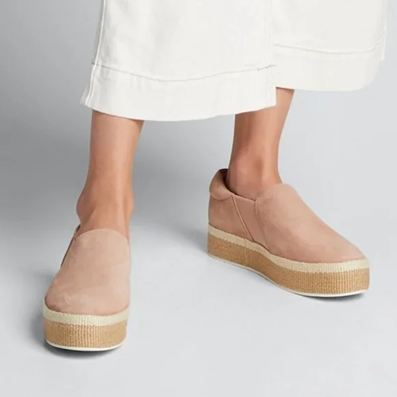 ✨ NWOB Vince Wilden Suede Espadrille Platform Sneakers Size 8, 10 ✨ - Picture 3 of 15